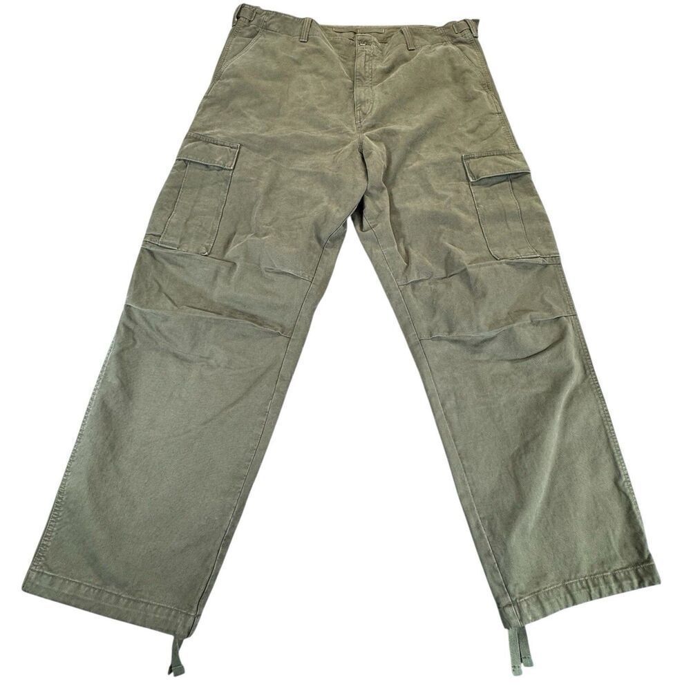 Banana Republic 44L Heritage Cargo Pant Heavy Utility Vintage Camo Green #744262